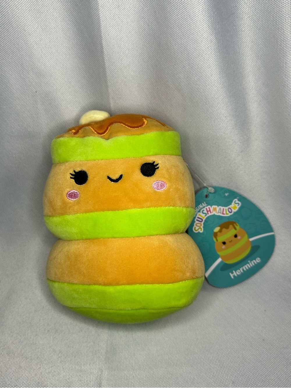 Squishmallows Pancake Stack Hermine Orange &‎ Lime Stackable Plush